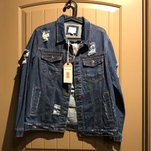 Distressed Jean Jacket